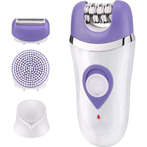 Rechargeable 3in1 women shaver electric female epilator facial eyebrow leg bikini body hair remover lady shaver for women set