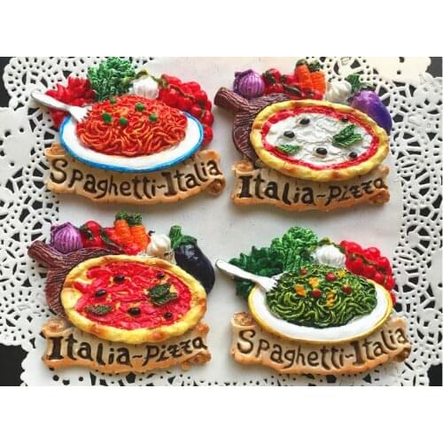Italian Food Pizza Noodle Series Fridge Magnet