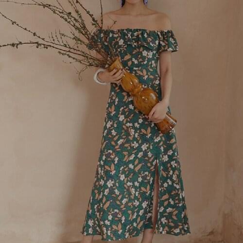 Летние платья с открытыми плечами JKKFZY China At AliExpress