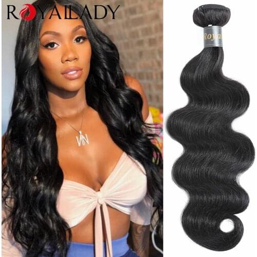 Royal Lady Brazilian Body Wave Bundles Human Hair Bundles 1 Piece 100% Unprocessed Human Hair Extensions Weave