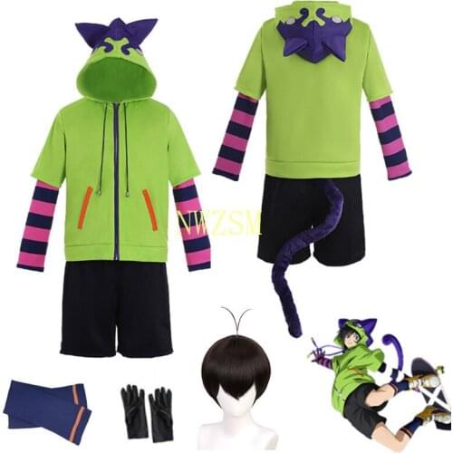 Anime SK8 sk8 the infinity cosplay Costume MIYA Hooded Zipper Shorts Wig Hoodie Jacket Tshirt Tail Sock Party Clothes SK Eight