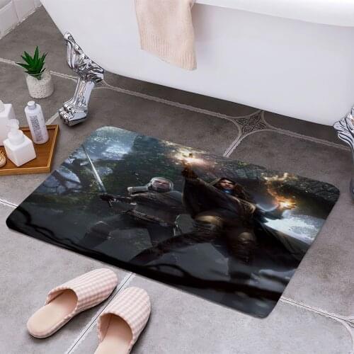 Yennefer and Geralt 3D Print Doormats Rectangle Non-Slip DoorMat Bedroom Kitchen Entrance Print Door rugs Dropshipping