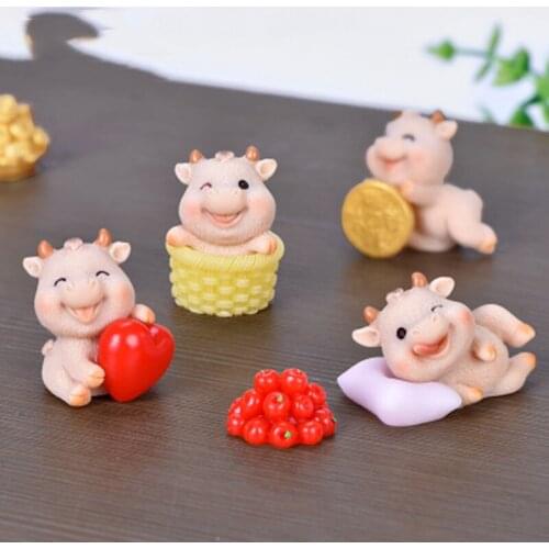 ZOCDOU 1 Piece Gold Coin Cornucopia Small Statue Figurine Ornament Miniatures Children Decoration