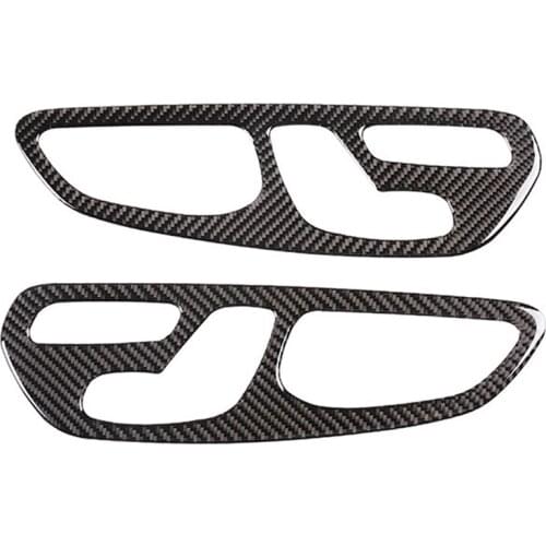 Car Carbon Fiber Interior Door Handle Pull Frame Cover Trim for Mercedes-Benz V-Class 2015-2020