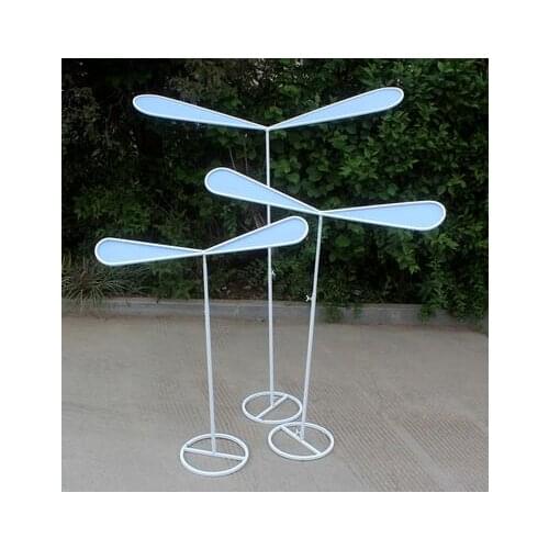 New wedding props tieyi film bamboo dragonfly road lead wedding stage background decoration welcome area layout