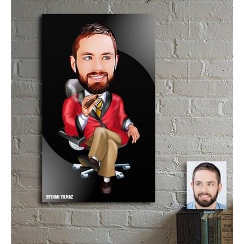 Personalized Bigg Boss Cartoon Wooden Painting Reliable Quality Robust Cost Effective Home Decoration Custom Design Pleasantly