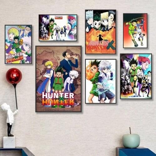 Poster HD Wall Art Print Japanese Anime Classic HunterXHunter Canvas Painting Pictures Modern Nordic Living Room Home Decoration