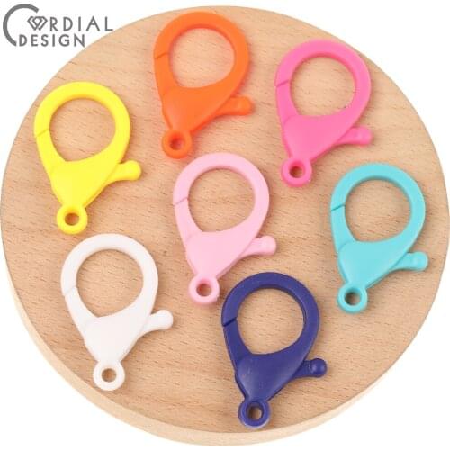 Cordial Design 100pcs 22*35mm Jewelry Accessories/Hand Made/DIY Making/Hooks/Key Chain Clasps/Jewelry Findings & Components