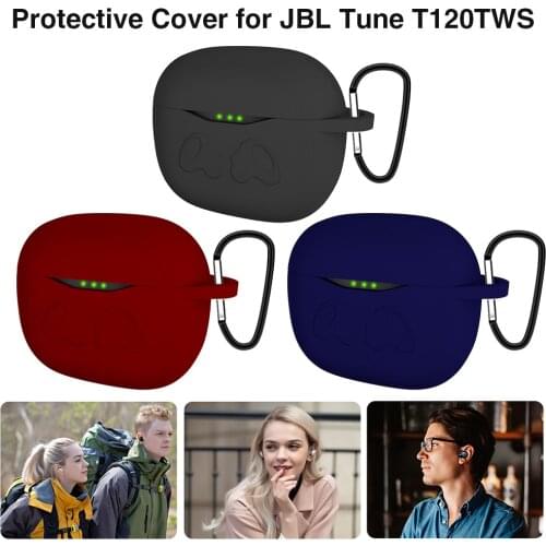 Silicone Protective Cover Shell Anti-fall Earphone Case for JBL Tune 220 TWS/Tune T120TWS Wireless Bluetooth Earphones Accessori