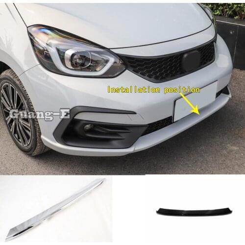 Car Styling Front Side Cover Bumper Corner Trim Frame Stick ABS Anti-rub Part For Honda Fit Jazz 2020 2021