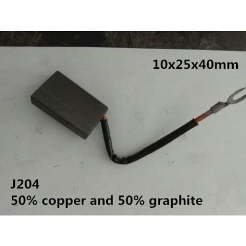1PC 10x25x40mm U Type Motor Carbon Brush 50% Copper And 50% Graphite