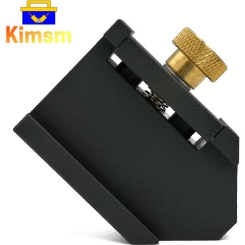 Aluminum Alloy Angle Scriber Steel Ruler Positioning Block 26-30mm Adjustable Woodworking Line Scriber Gauge DIY Measuring Tools