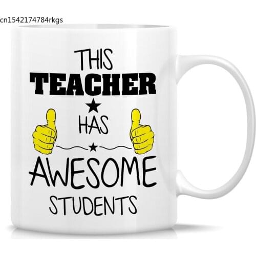 Funny Mug This Teacher Has Awesome Students Quote 11 Oz Ceramic Coffee Mug