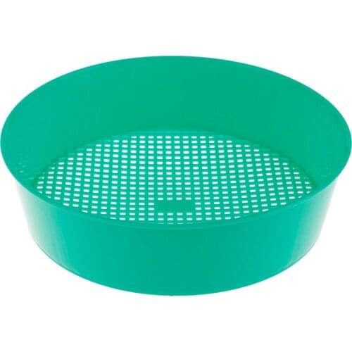 1pc Plastic Garden Sieve Riddle Green for Composy Soil Stone Mesh Gardening Tool