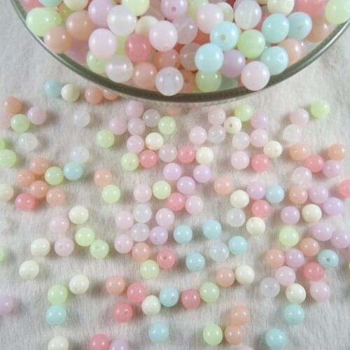 2017 NEW 8 colors dor choosing 16mm Mixed Acrylic Round Loose Gumball Beads DIY Jewelry Making Materials Accessories (100g/lot)