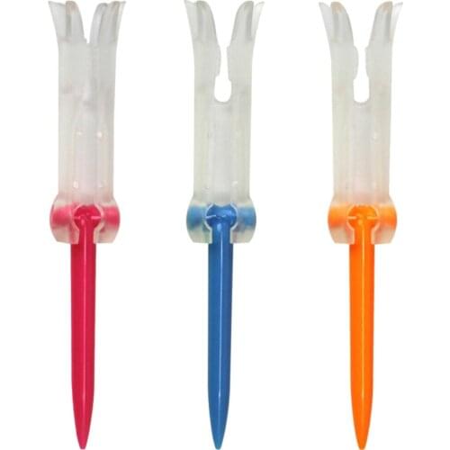 3Pcs 85mm Rubber Golf Driving Range Tees Holder Folding Golfer Tee Home Practice Tool