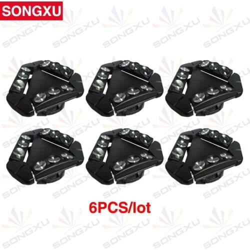 6pcs/lot 9x10W LED Spider Light RGBW 4 in1 9 Eyes Pixel LED Stage Spider Moving Head Beam Light/SX-MH140