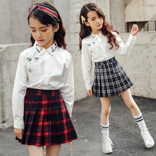 ALIJUTOU School Skirts For Girls