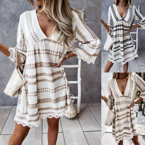 BISON DENIM Fashion A-Line Dresses