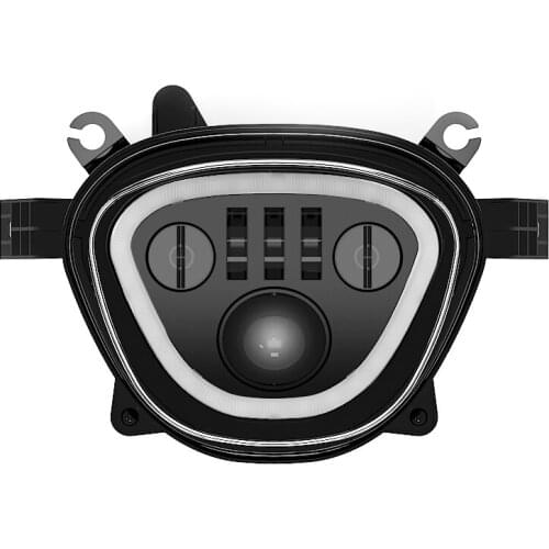 Black motorcycle Headlight HeadLamp LED head light Lamp wirh halo for SUZUKI M109R/M90R/M50R