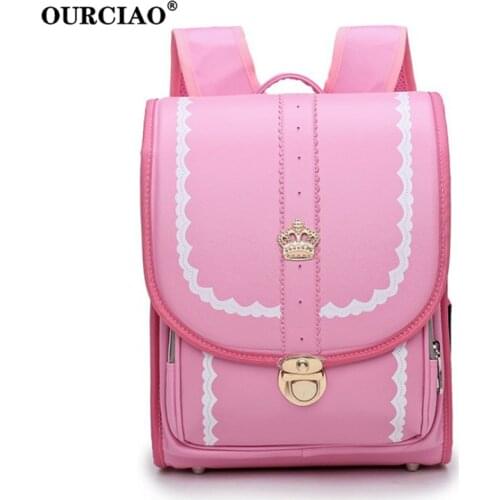 Children Japan School Bags For Boy And Girl Backpack Waterproof PU Randoseru Bag Kids Orthopedic Bookbags Mochila Escolar 2021