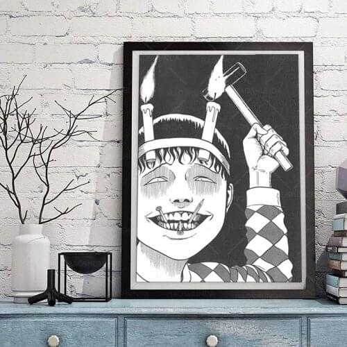 Canvas Anime The Junji Ito Horror Comic Collection Home Manga Decoration Paintings Poster HD Prints Wall Art Modular Living Room