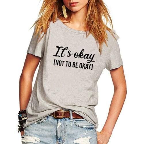 JIEXISHENG Women's T-shirts With Inscriptions