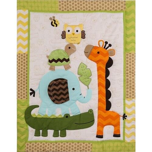 Hot Selling Baby Boy Girl Bed Set 10Pcs Cute Quilt Blanket Newborn Baby Bedding Set Breathable Cotton Crib Bumper Set Cartoon