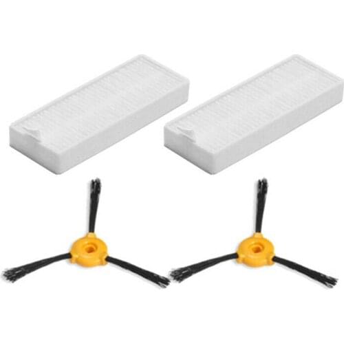 Filters Side Brushes Set for Conga Slim 890 Vacuum Cleaner Accessory Tool Parts