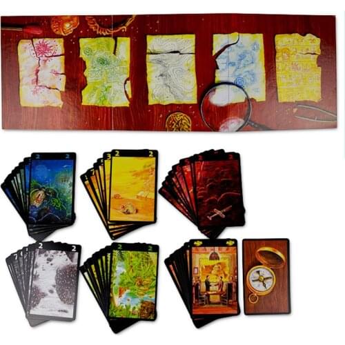 Lost Cities Board Game 2 Players Family/Party Best Gift for Children Party Battle Game Send Instructions