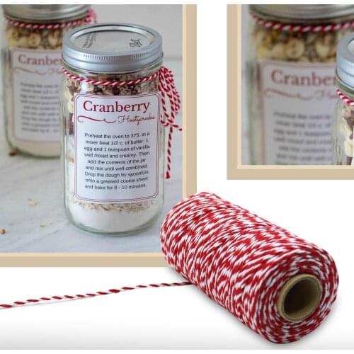 New Double Color Cotton Baker Rope Twine for Handmade Accessories Wedding Party Decoration Gift DIY Wrapping