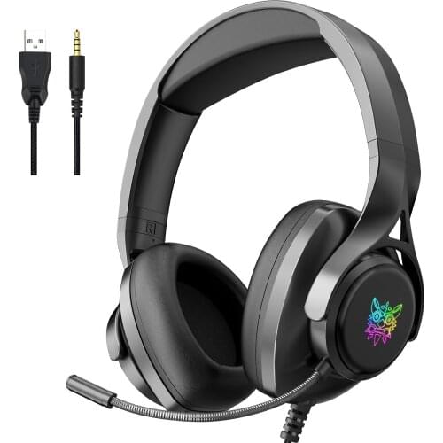 ONIKUMA X16 Wired Gaming Headphone Over-ear Surround Stereo Headsets Game Headphone with Noise Cancelling Mic for Computer Gamer