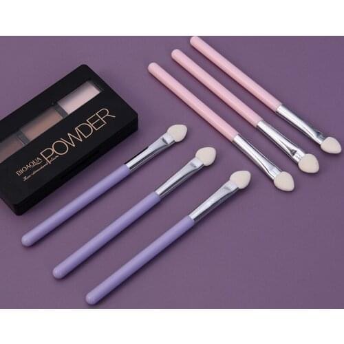 Long Handle Silicone Eyeshadow Brush Portable Sponge Eyebrow Stick Eyeshadow Applicator Cosmetic Makeup Tools for Women