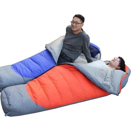 Camcel ultralight camping sleeping bag Mummy white duck down sleeping bag compression sleeping bag for Spring&Autumn 2200g
