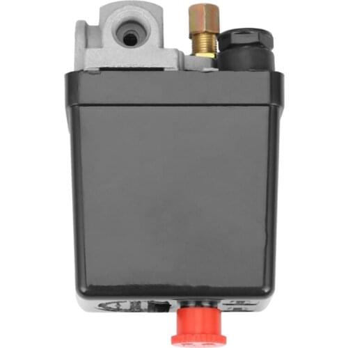 Heavy Duty Air Compressor Pressure Switch Control Valve 90 PSI -120 PSI Black