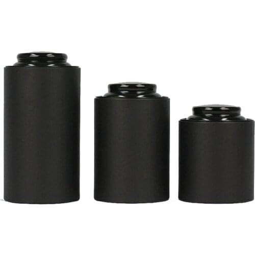 Xin Jia Yi Packaging Paper Tube Tea House Round Shape Gift Paper Cardboard Box Video Picture Frame Food Black Color Paper Can