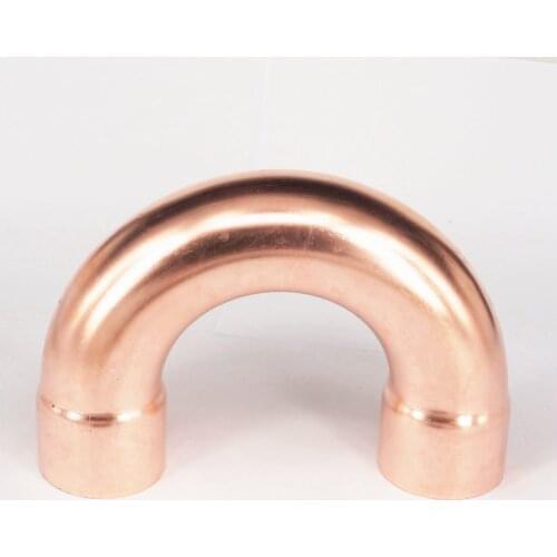 19x1x60mm 180 Degree Return Bend Copper End Feed Plumbing Pipe Fitting for gas water oil