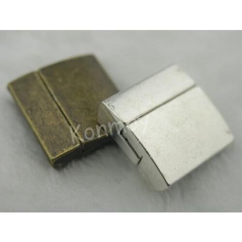 2 Colors--10 Sets 20.0x2.5mm Magnetic Clasp for Leather Bracelet Making Jewelry Findings---CLP1166