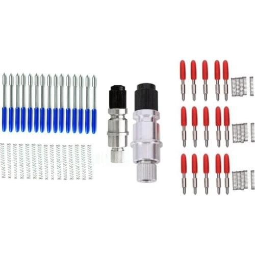 2 Set for Graphtec Blade Holder Base with Blade Cutter Plotter Cutting Blades Blue & Black