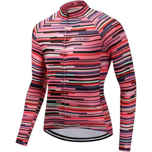 2018 Outdoor Fitness Sports Long Bike Cycling Jersey Bycicle Cycling Clothing Mens Spring And Autumn Ropa Ciclismo FU21 XS-3XL
