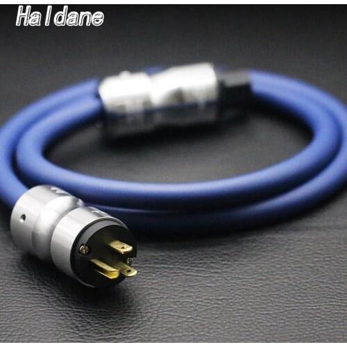 Haldane HIFI Audio Grade Supper 5N Copper Multi Conductor FP-3TS20 Krell US/EU Socket Amplifier Player AC Power Wire Cord Cable