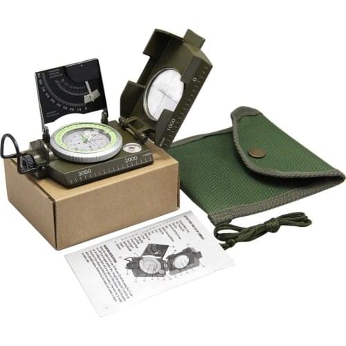 Camping Geological Survival Compass Military Sighting Luminous Lensatic Waterproof Compass Digital Compass Navigation Equipment