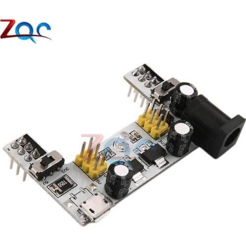 MB102 DC 7-12V Micro USB Interface Breadboard Power Supply Module MB-102 Module 2 Channel Board For Arduino