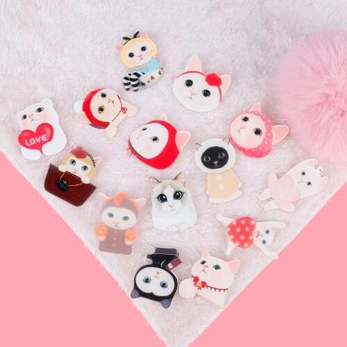 Cartoon Celebrity Animal Enamel Pin Cute Cat Brooch Badges for Clothing Backpack Badge Gifts