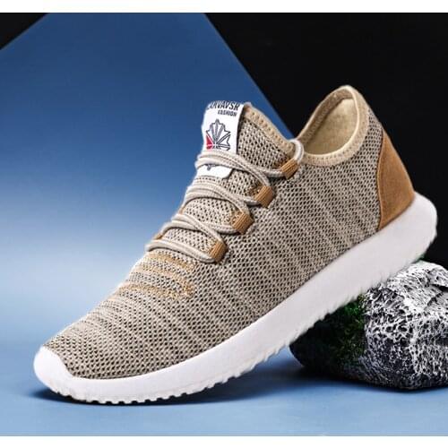 New sneakers mens light casual shoes size 47 fashion summer breathable fly woven mesh size 11 brand design cheap shoes