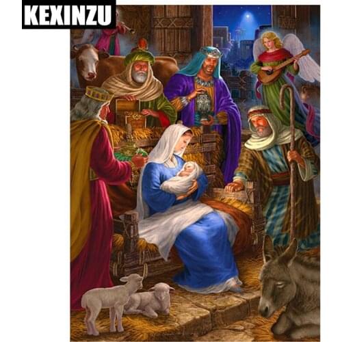 New Diy 5d Diamond Painting Religion Women And Children Handicraft Set Diamond Embroidery Mosaic Rhinestones