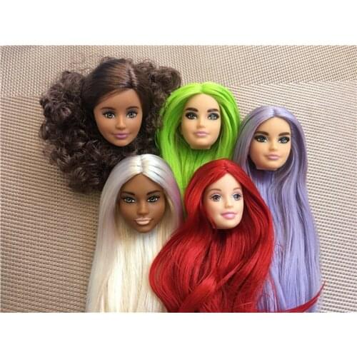 Limited Collection Doll Head Princess Doll Toy Head Girl DIY Dressing Rooted Hair Toys Makeup Girl Christmas Birthday Gift