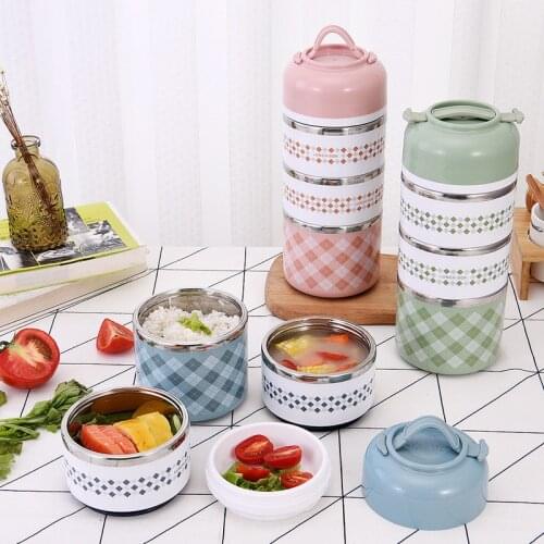 ONEUP Portable Japanese 304 Stainless Steel Lunch Box With Compartments Tableware Bento Box Lunch Box For Kids Microwavable