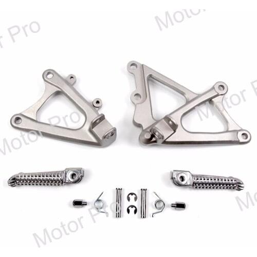Front Footrests For Yamaha YZF R1 2009 2010 2011 Rider Foot Pegs Pedal Brackets Motorcycle Accessories YZF-R1 09 10 11 Silver