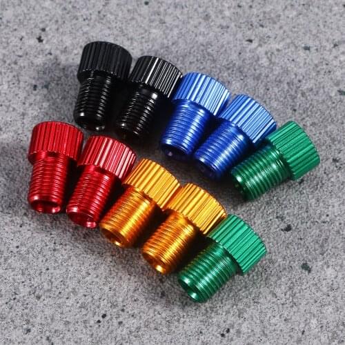 10 Pcs Aluminum PRESTA To SCHRADER Converter Car Valve Adapter Bicycle Bike Tube Pump Air Compressor Tools Bicycle Accessories